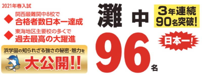 中学受験2023|関西の中学校偏差値ランキング|浜学園・日能研・能開・五ツ木 15 hamagakuen