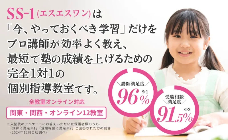 【中学受験塾】個別指導SS-1の評判・料金・合格実績・SS-1テラスを解説 8